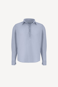 1/4 linen shirt [baby blue]
