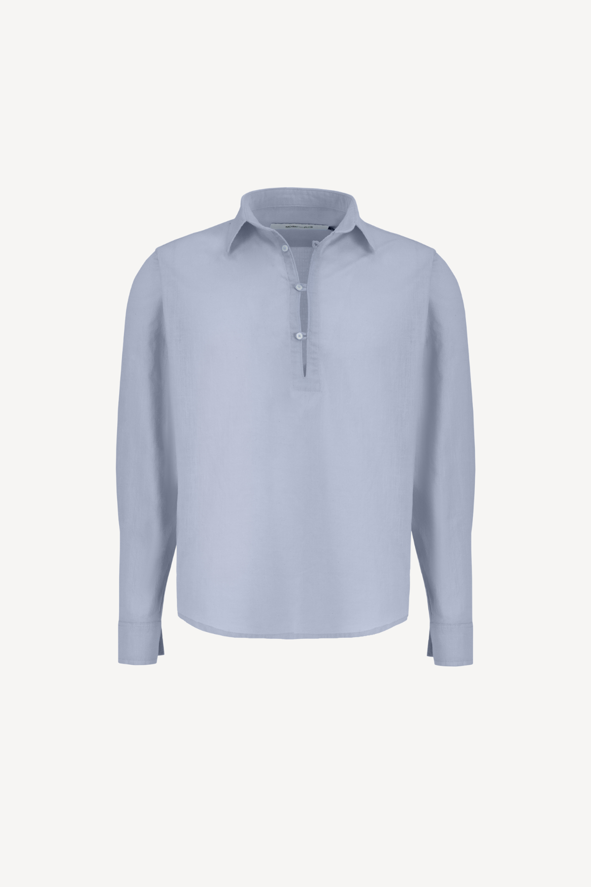1/4 linen shirt [baby blue]