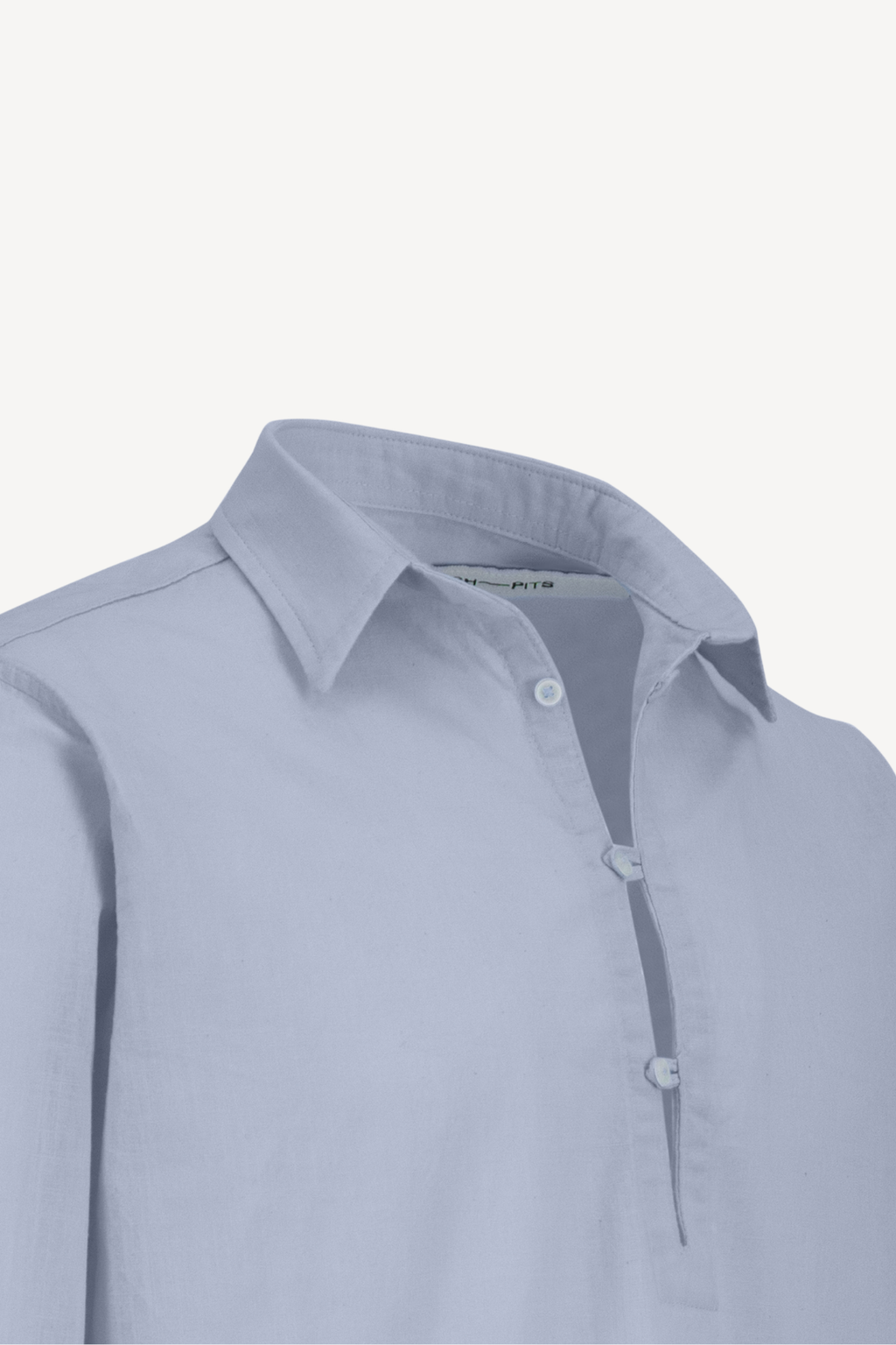 1/4 linen shirt [baby blue]