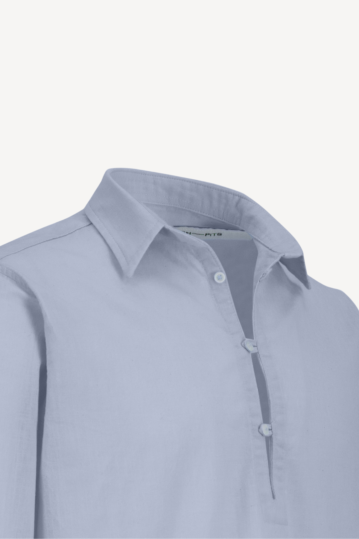 1/4 linen shirt [baby blue]