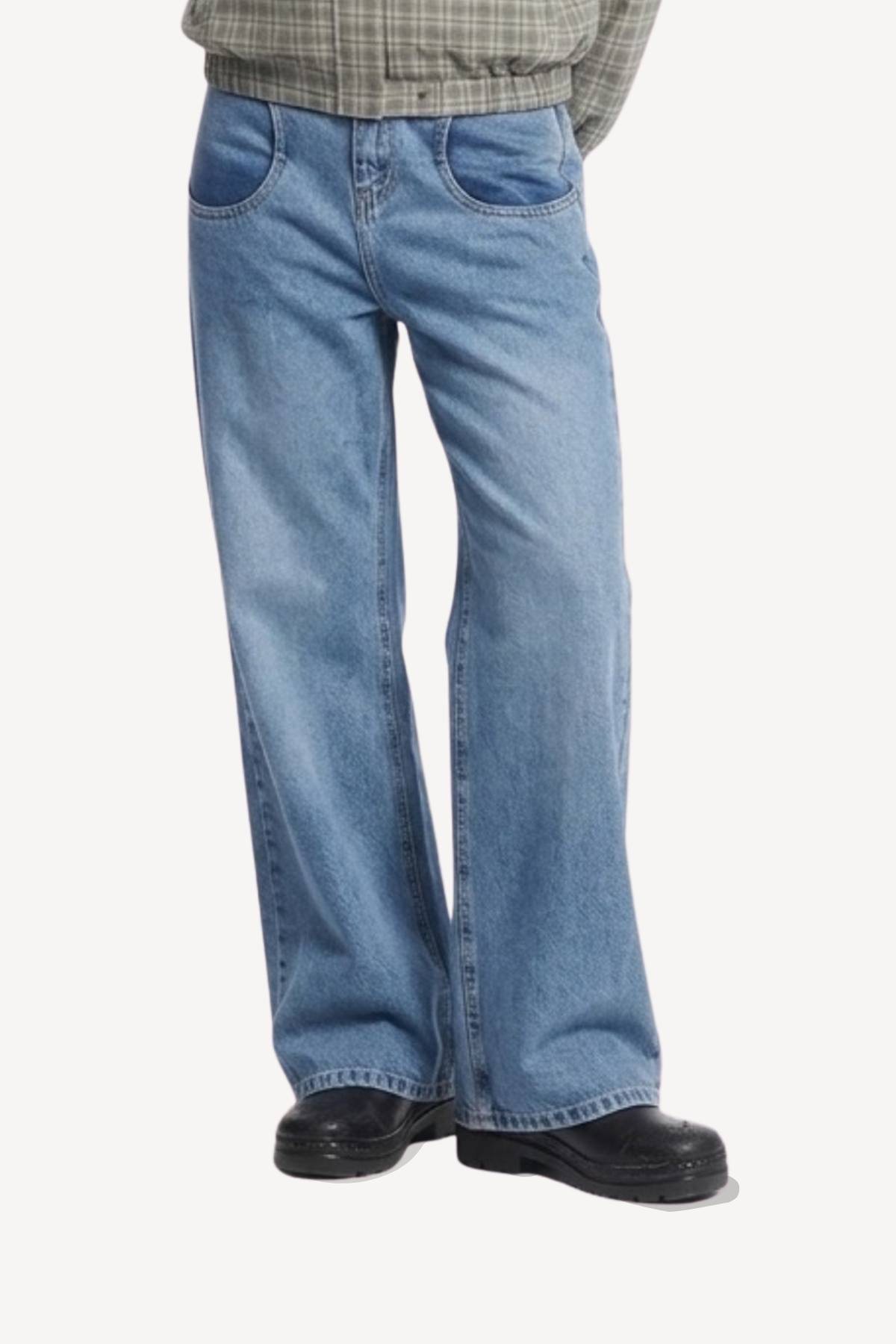 concave straight jeans [light]