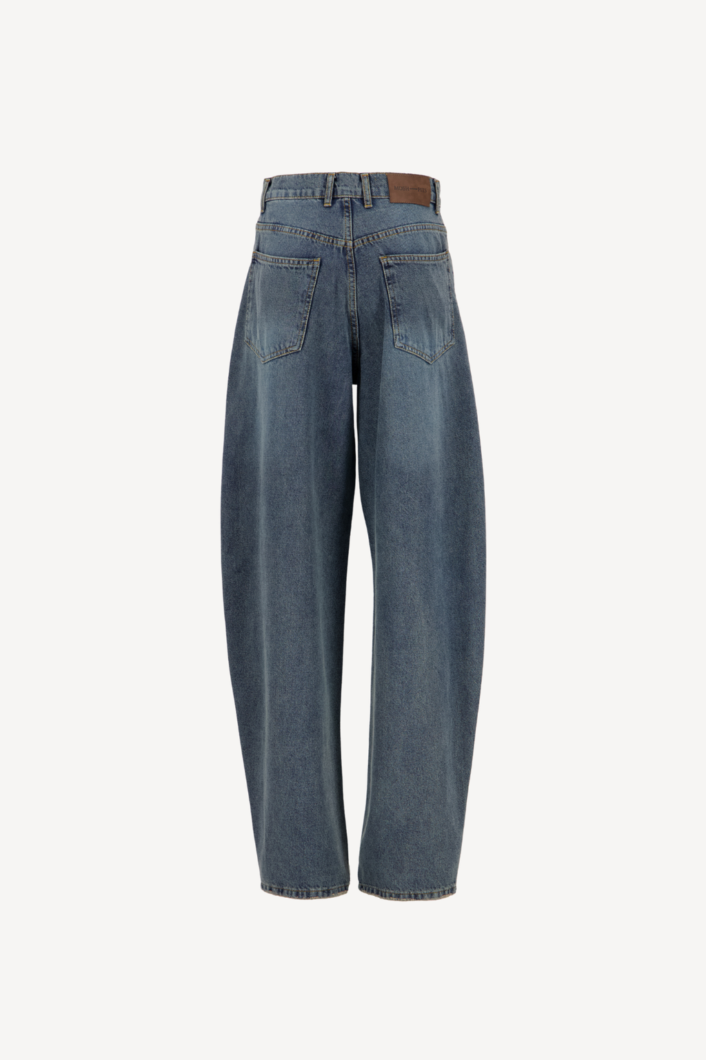 barrel baggy jeans with belt [dirty]