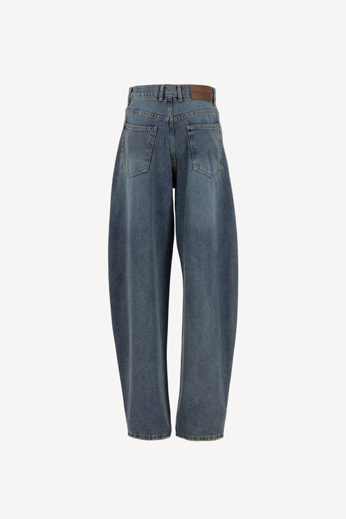 barrel baggy jeans with belt [dirty]