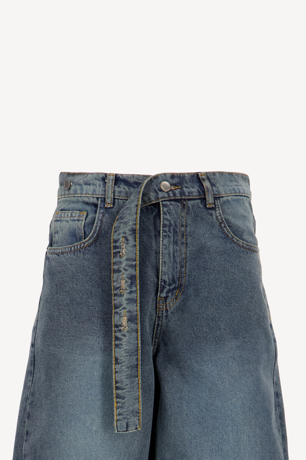 barrel baggy jeans with belt [dirty]