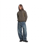 barrel baggy jeans with belt [dirty]