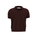 knitted polo [brown]