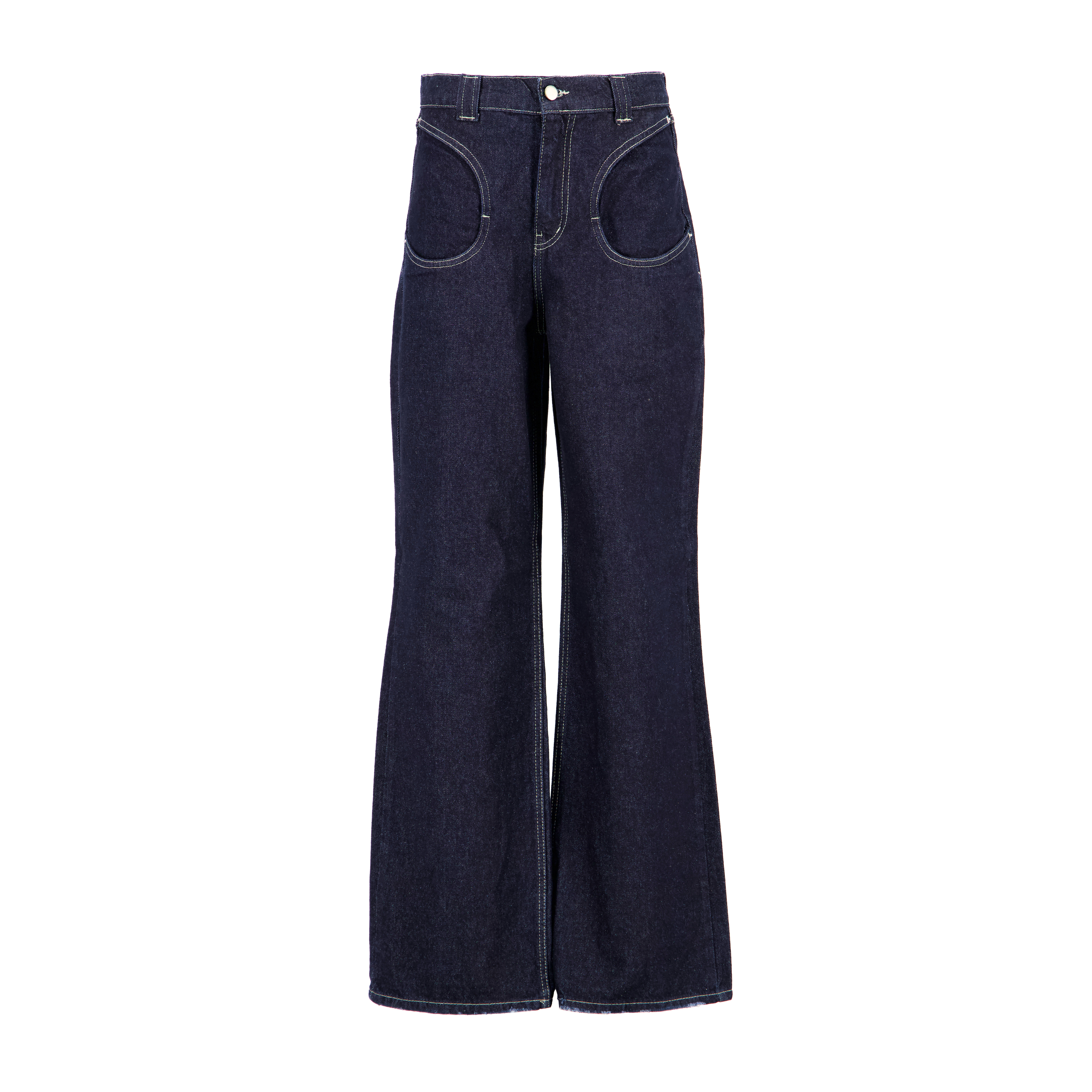 concave jeans [raw blue]