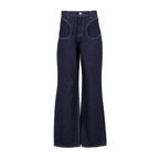 concave straight jeans [raw blue]