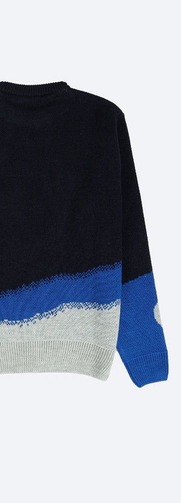 Swash Waves Knit Sweater (Unisex)