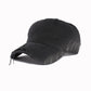 DISTRESSED BLACK CAP