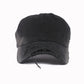 DISTRESSED BLACK CAP