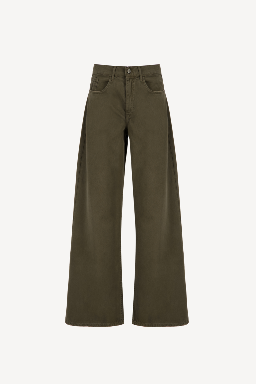 wide-leg bootcut denim [green]