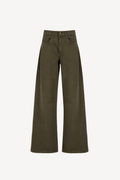 wide-leg bootcut denim [green]