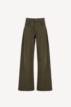 wide-leg bootcut denim [green]