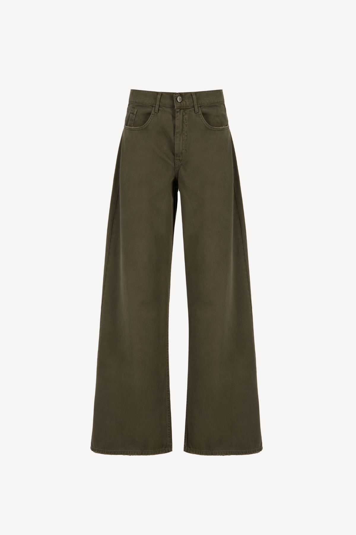 wide-leg bootcut denim [green]