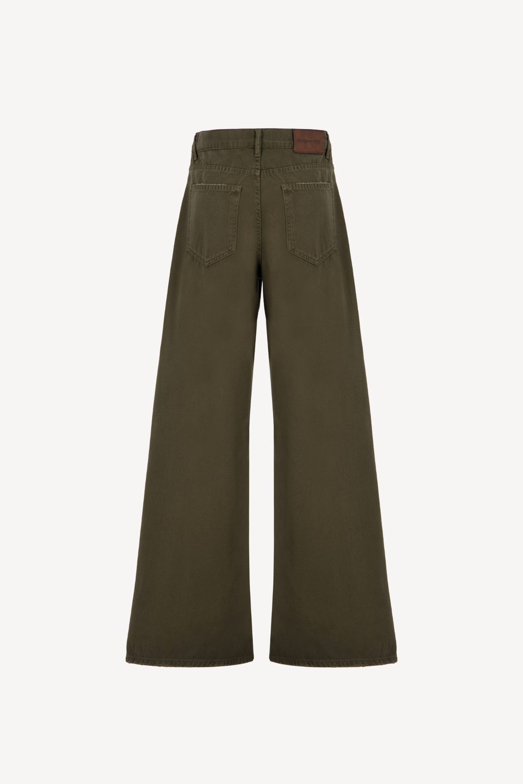 wide-leg bootcut denim [green]