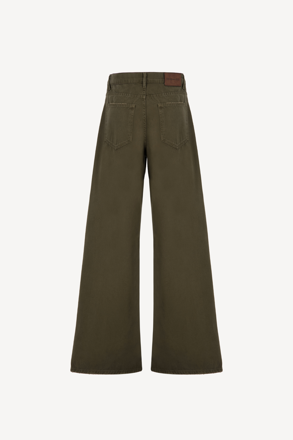 wide-leg bootcut denim [green]