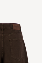 wide-leg bootcut denim [brown]