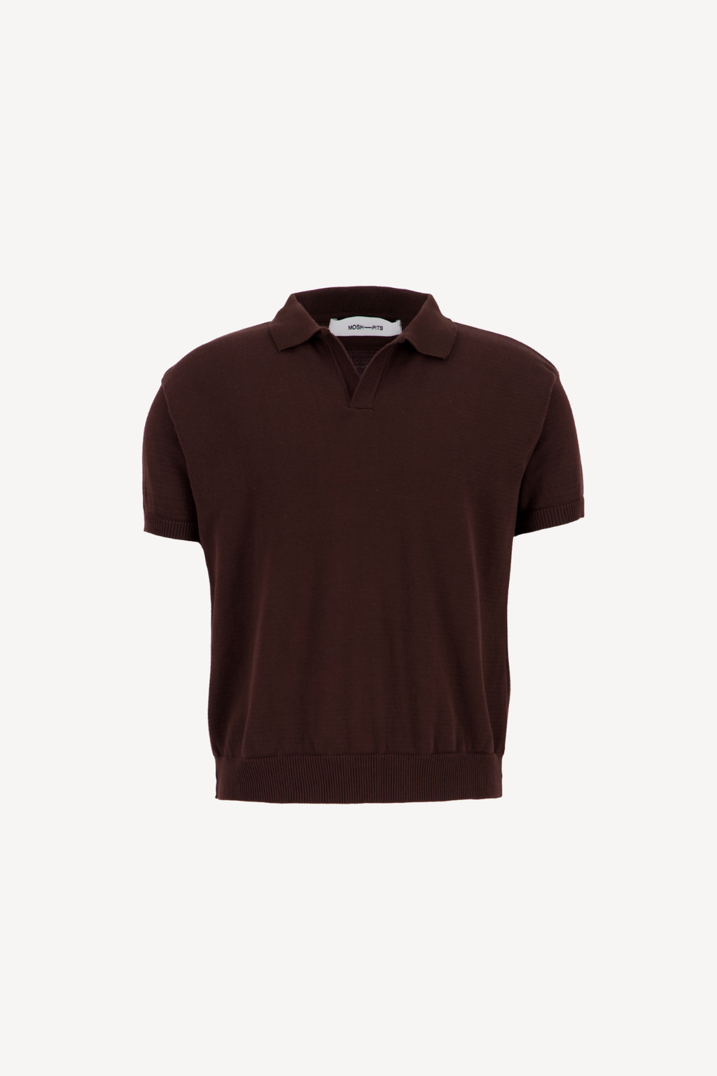 knitted polo [brown]
