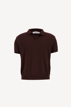 knitted polo [brown]