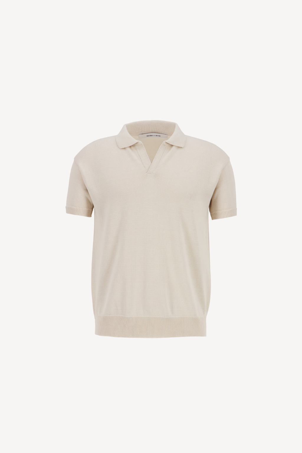 knitted polo [cream]