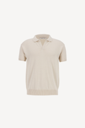 knitted polo [cream]
