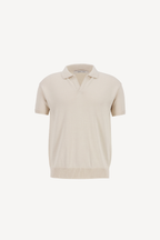 knitted polo [cream]