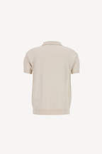 knitted polo [cream]