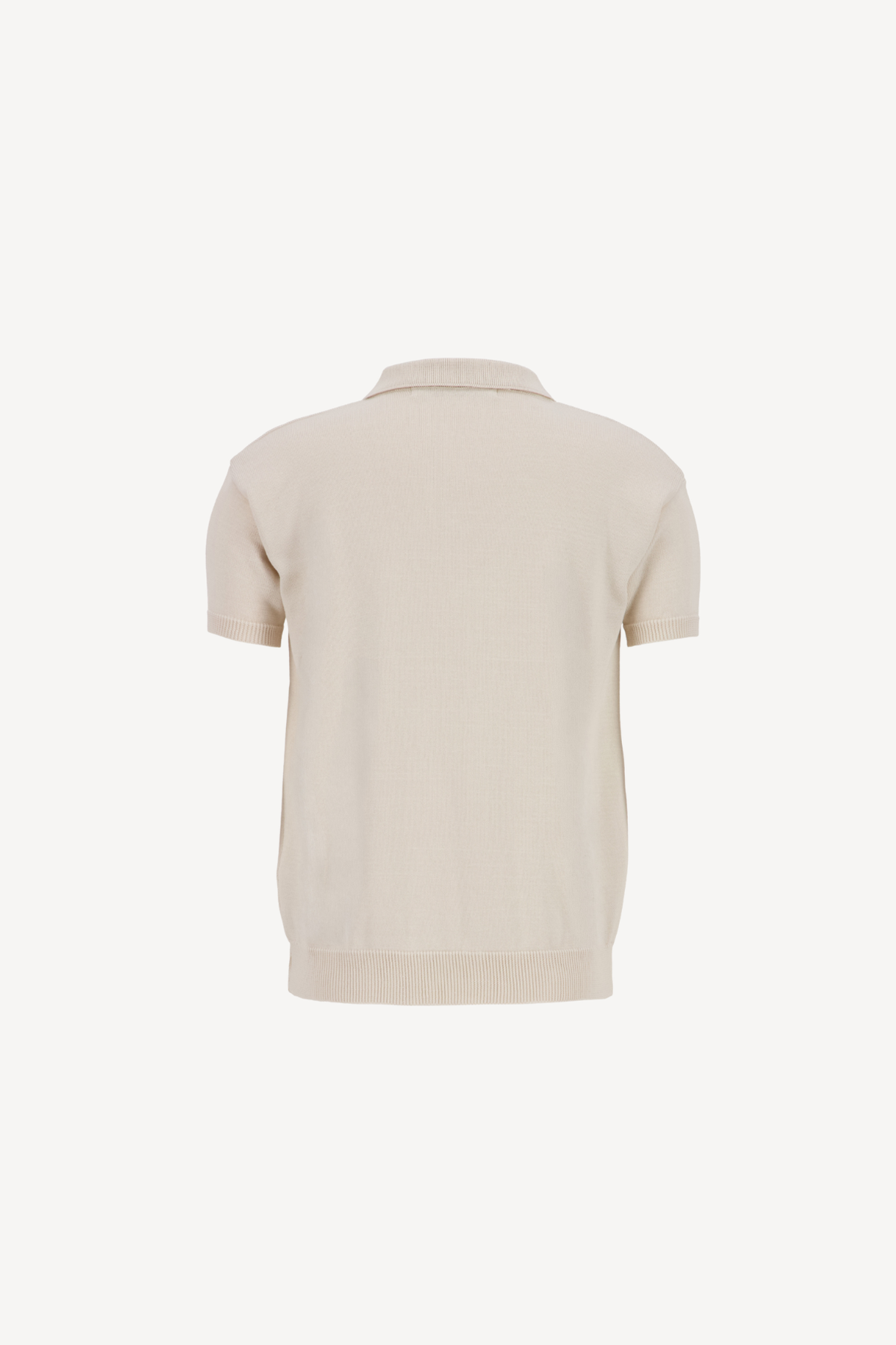 knitted polo [cream]