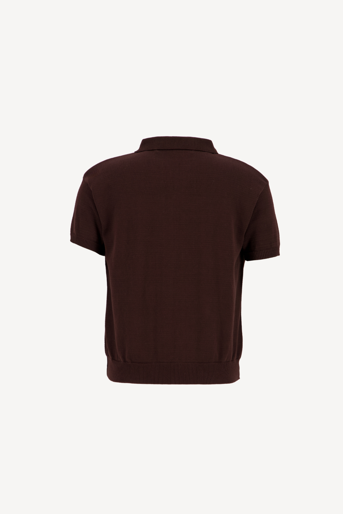 knitted polo [brown]