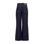 concave straight jeans [raw blue]