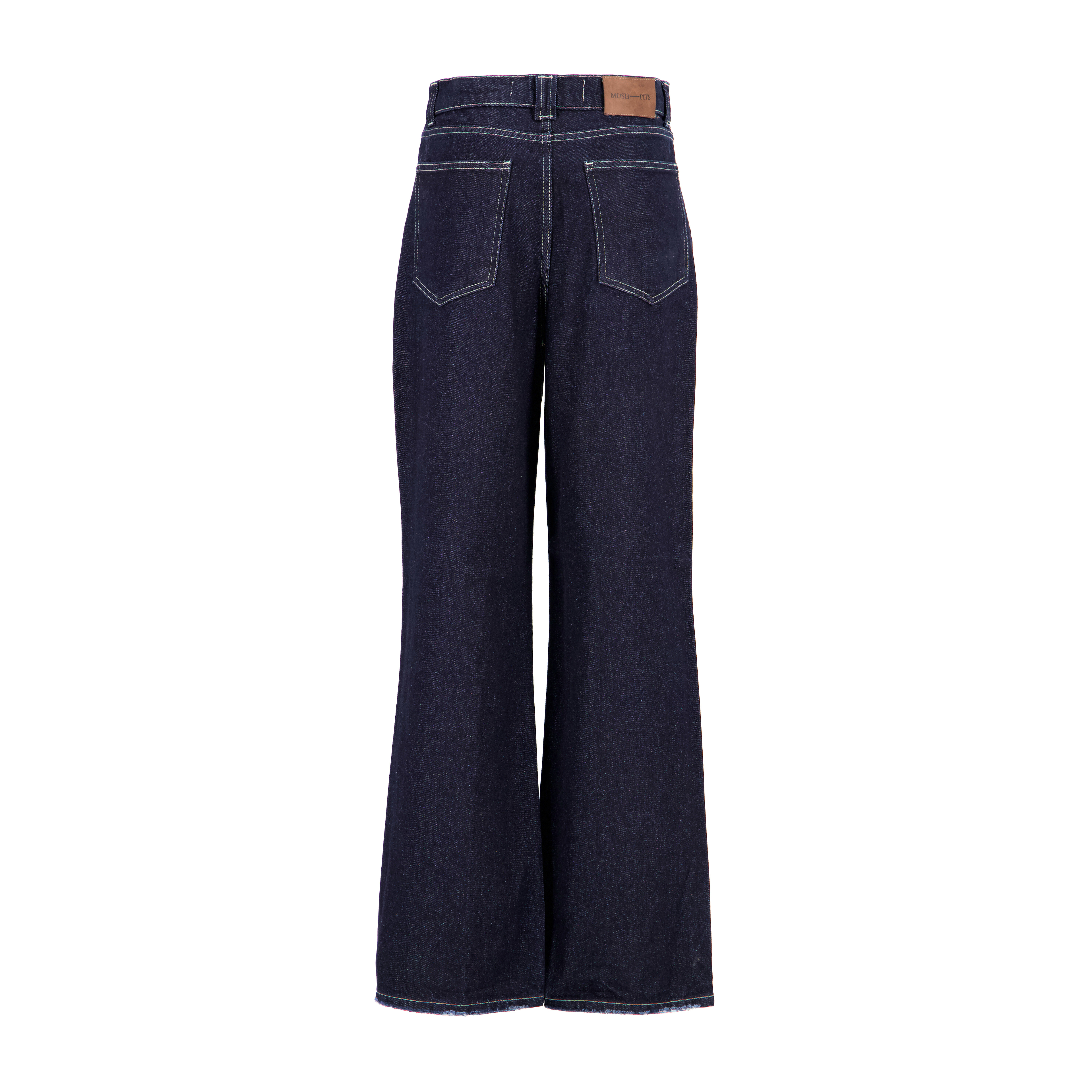 concave jeans [raw blue]