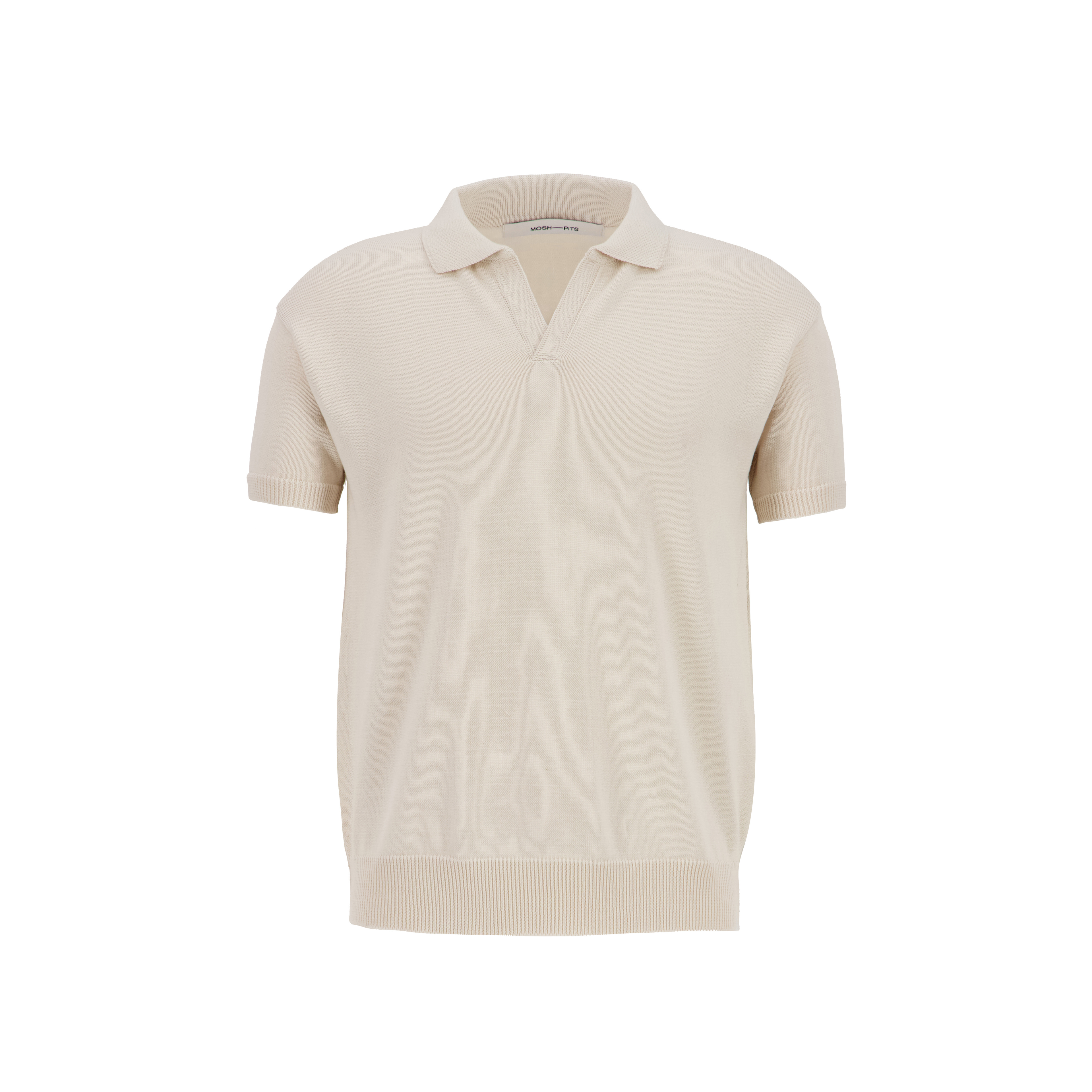 knitted polo [cream]