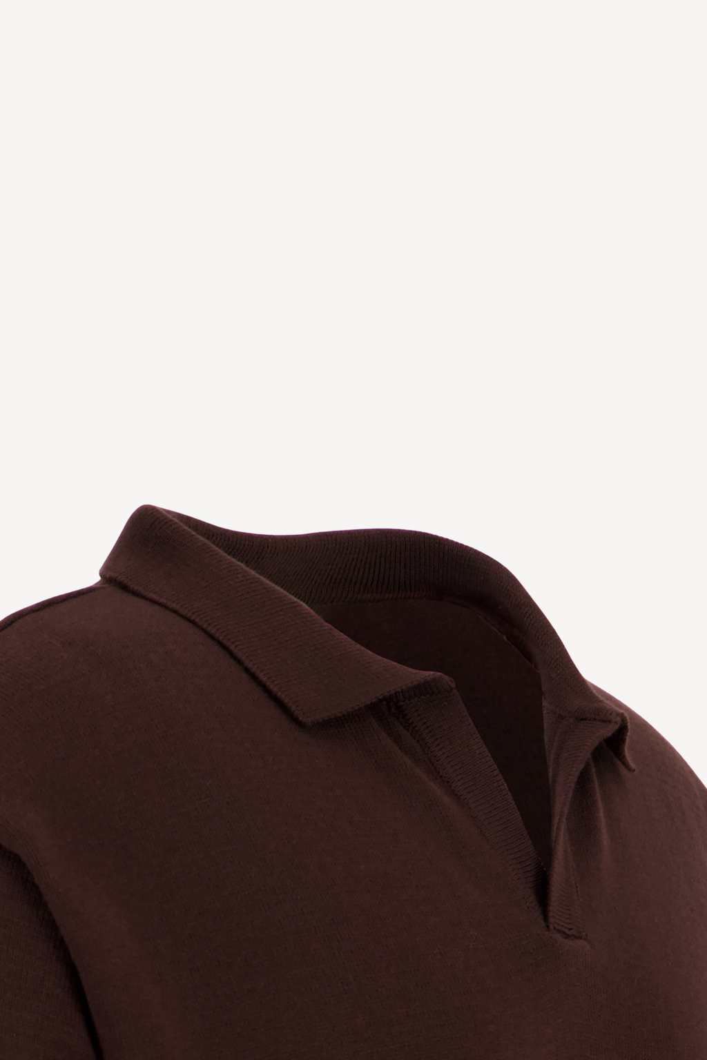 knitted polo [brown]