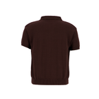 knitted polo [brown]