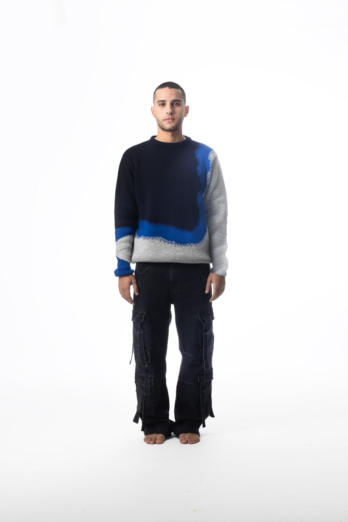 Swash Waves Knit Sweater (Unisex)