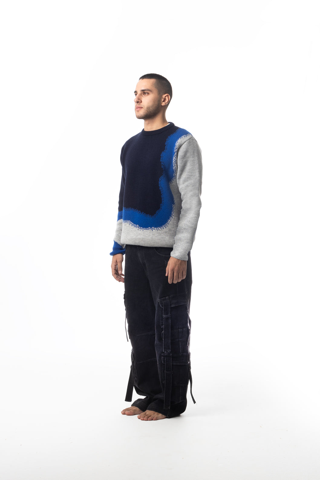 Swash Waves Knit Sweater (Unisex)