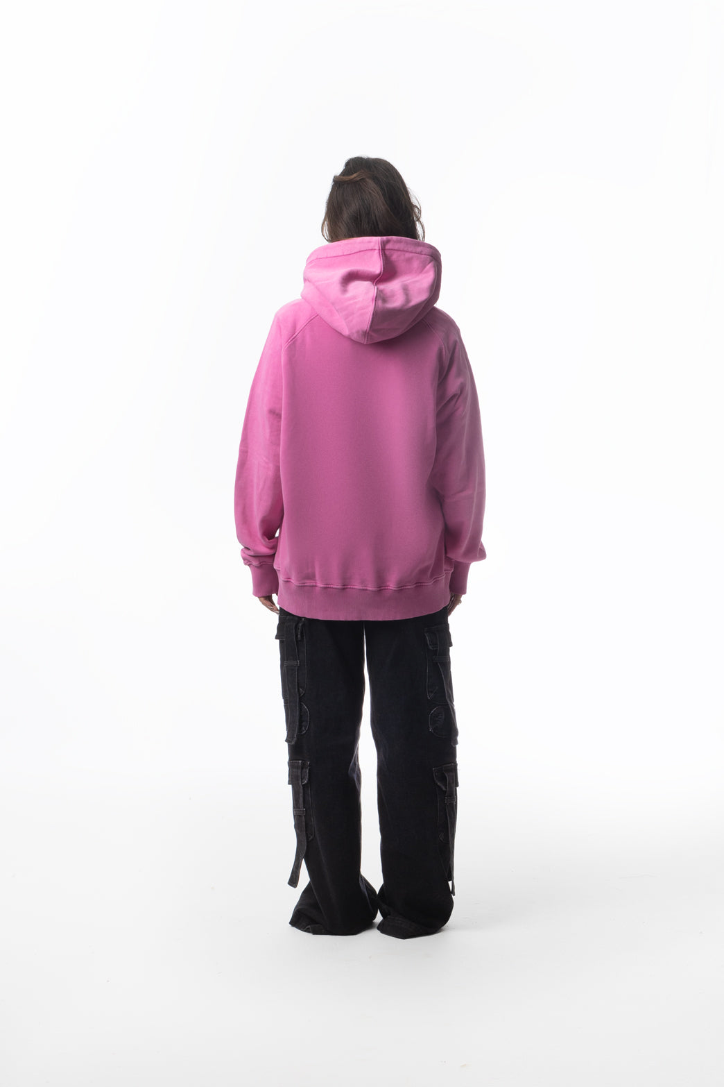 Hot Pink Sun-faded Hoodie (Unisex)