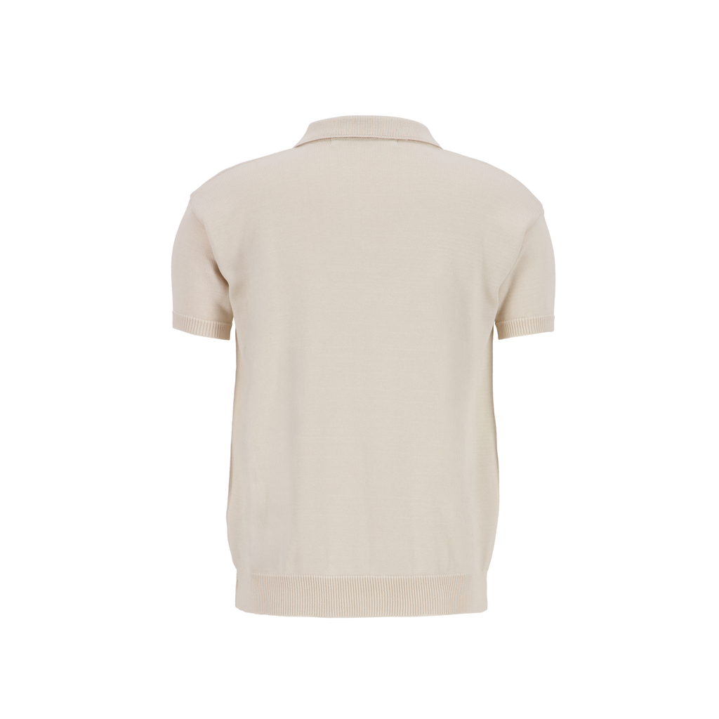 knitted polo [cream]
