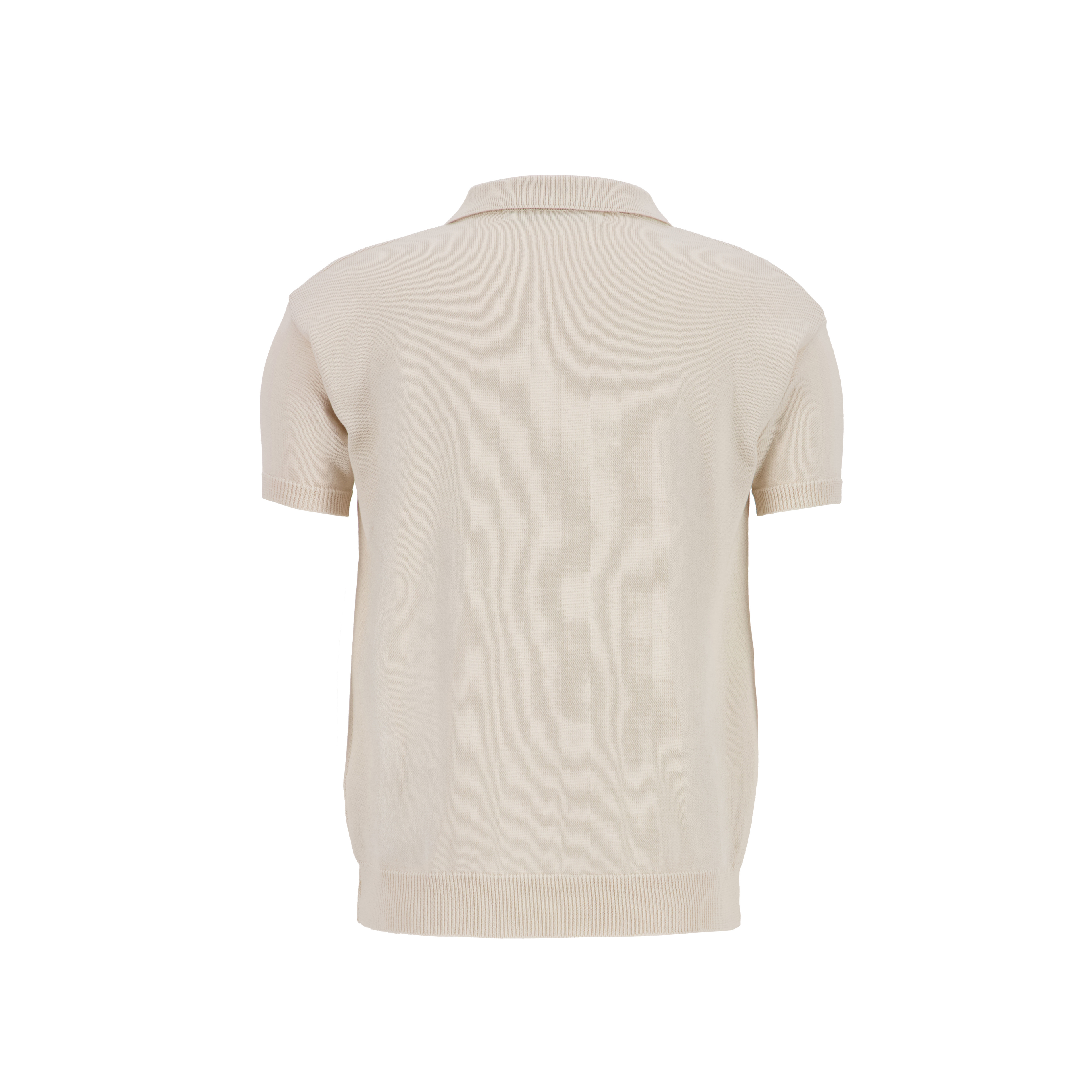 knitted polo [cream]