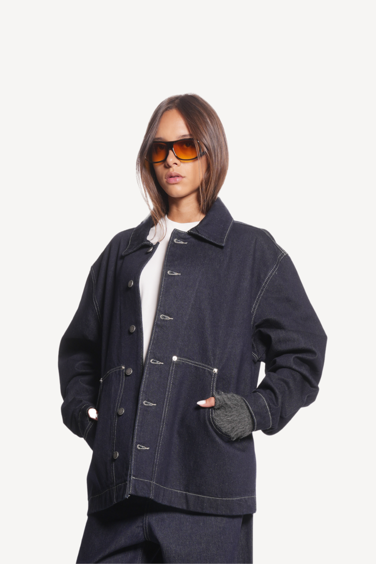raw denim jacket