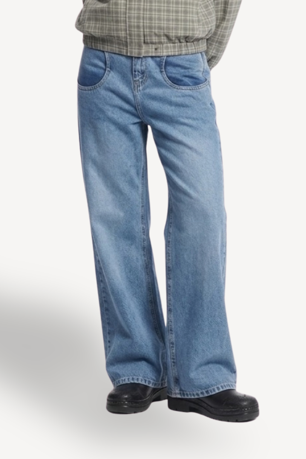 concave straight jeans [light]