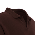 knitted polo [brown]