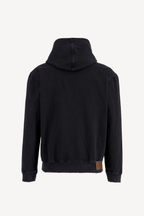 hooded denim jacket [black]