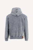 hooded denim jacket [dirty green]