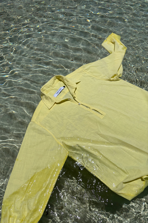 1/4 linen shirt [yellow]