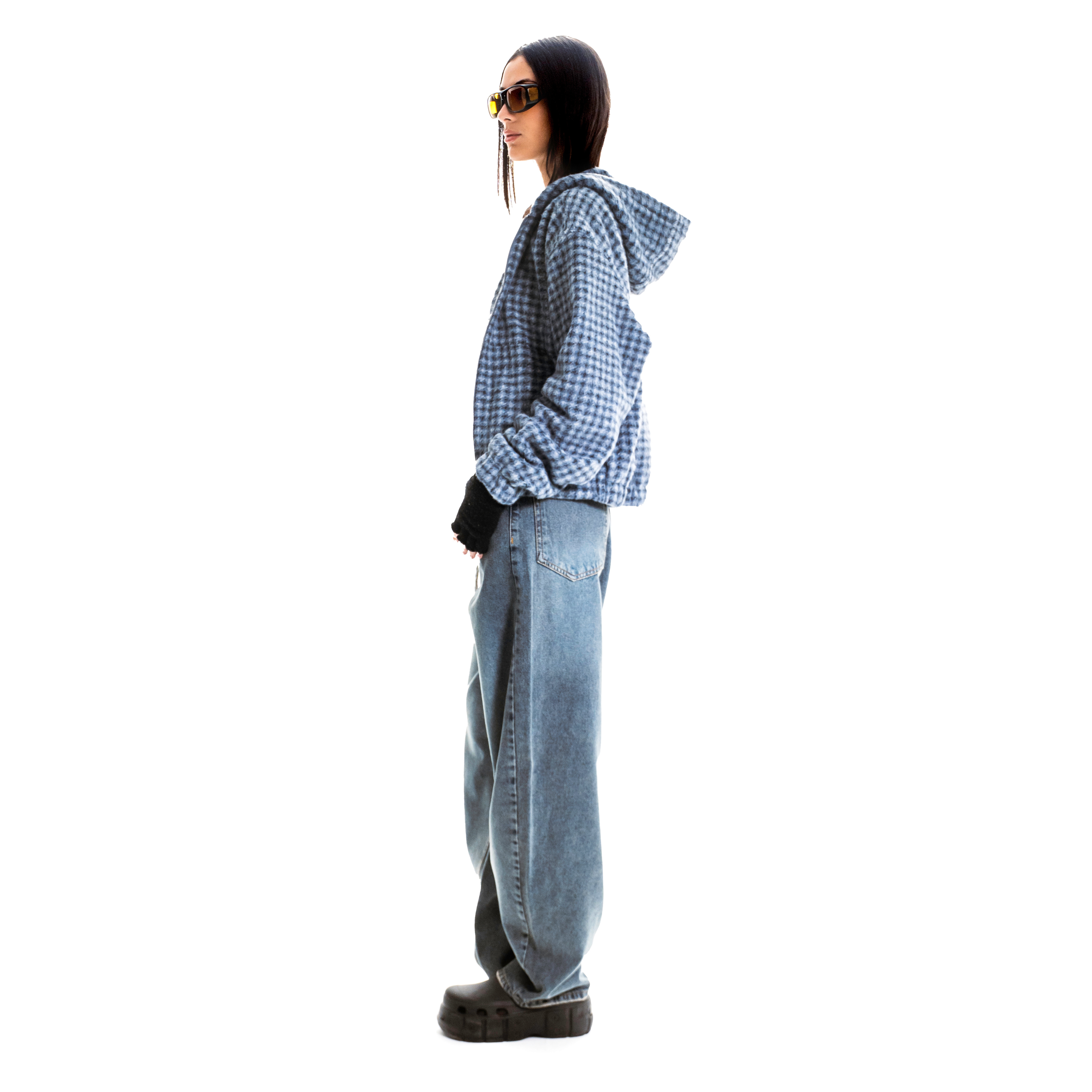 barrel jeans with belt [dirty]