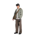 hooded denim jacket [green]