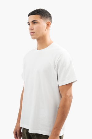 WHITE BASIC T-SHIRT (HEAVY WEIGHT)