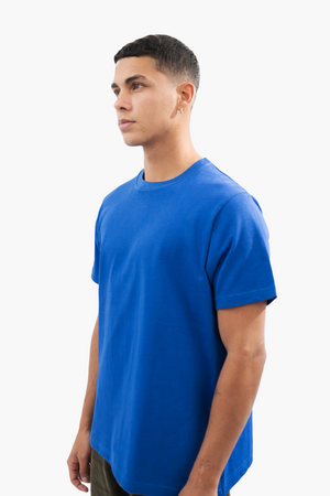 BLUE BASIC T-SHIRT (HEAVY WEIGHT)